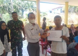 35 KPM di Desa Talang Tua Menerima Bansos BLT DD Tahap I