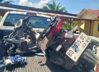 BREAKING NEWS!! Tabrak Truk, Siswa Asal Bengkulu Utara MD di Lokasi Kejadian