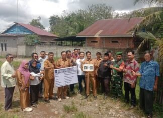 Pemdes Karang Anyar II Mulai Titik Nol Rabat Beton