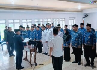 Bupati Lebong Lantik 28 Pejabat, Dorong Kinerja dan Pelayanan Berkualitas