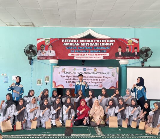 Atasi Dampak Dismenore pada Remaja, Poltekkes Kemenkes Bengkulu Luncurkan Inovasi Manajemen Nyeri di SMA Negeri 01 Kota Bengkulu