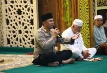 Dari Masjid Muhammadiyah, Kapolres Lebong Tegaskan Komitmen Jaga Keamanan Pelajar